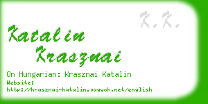 katalin krasznai business card